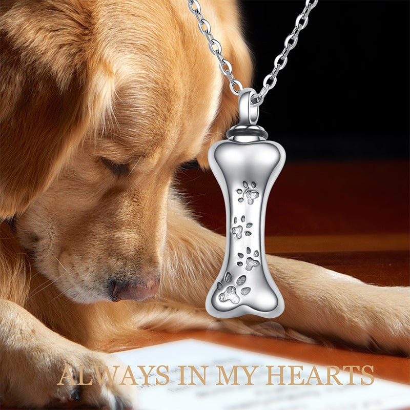Sterling Silver Bone Memorial Ash Necklace