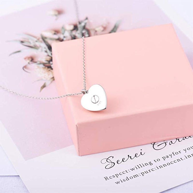 Sterling Silver Heart Memorial Pendant