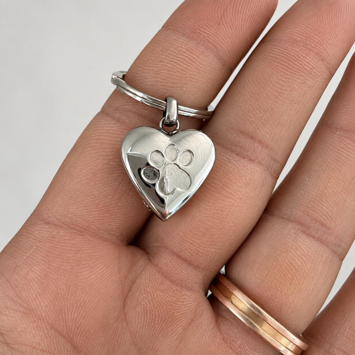 Heart Memorial Keychain