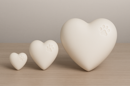 Heart Ceramic Urn