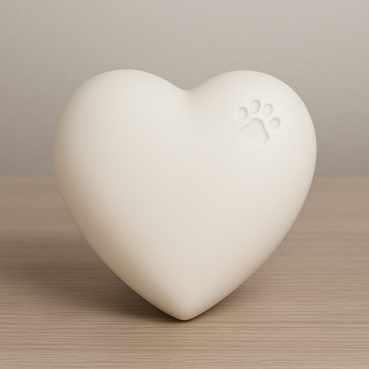 Heart Ceramic Urn