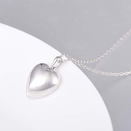 Sterling Silver Heart Memorial Pendant