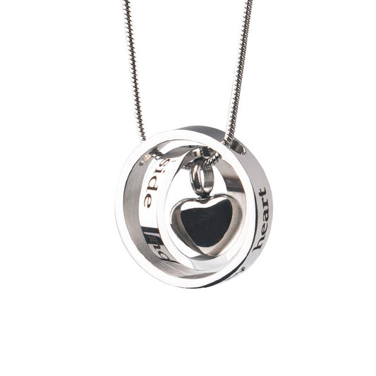 “Forever in My Heart” Rotating Memorial Necklace