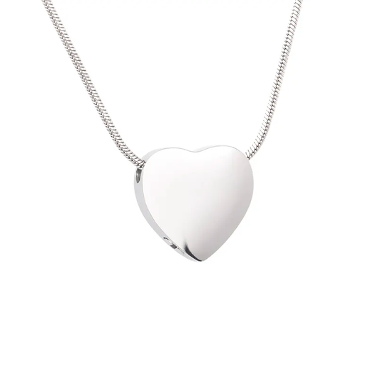 Silver Heart Pendant Necklace