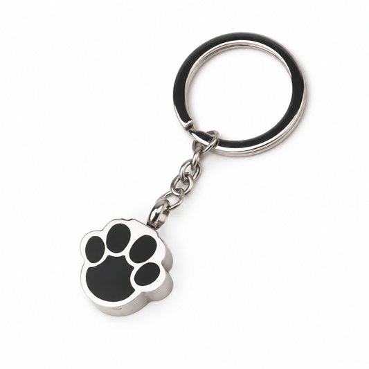 Paw Print Memorial Keychain